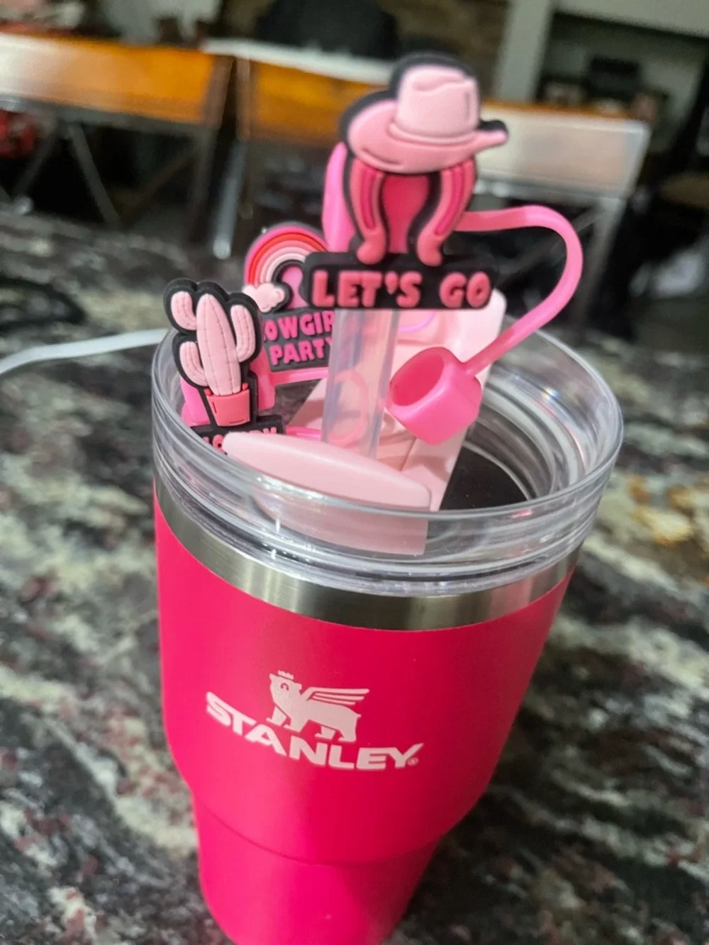 Stanley Hot Pink 20oz Insulated Tumbler - Picture 2 of 5